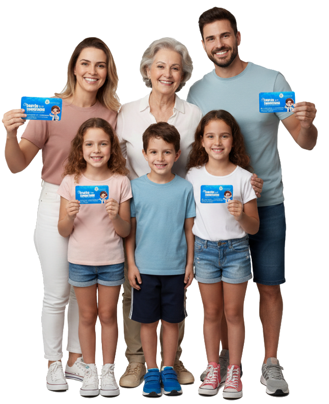 Família com Cartão Tomazinho